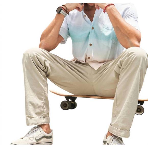 NEW BAJA LLAMA men's nighthawk button up shirt in full canvas - Picture 3 of 3